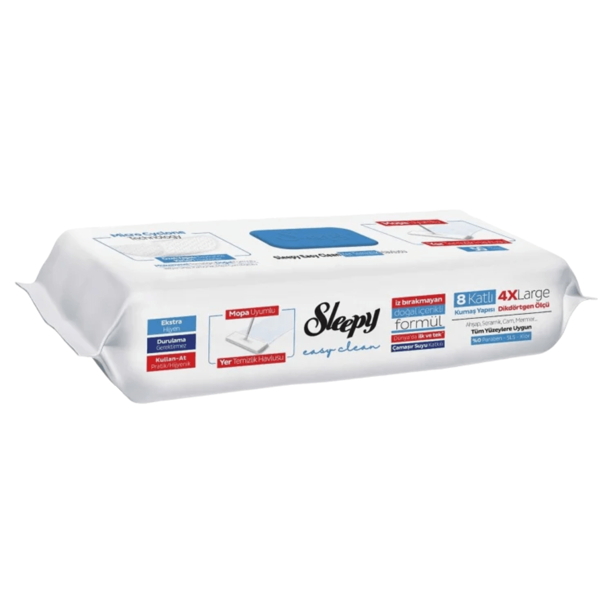 Lavete Umede Pardoseli SLEEPY EASY CLEAN Bleach Additive – 50 Buc - Servetele Umede | VrajaDulce