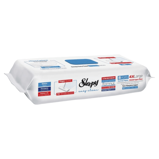 Lavete Umede Pardoseli SLEEPY EASY CLEAN Bleach Additive – 50 Buc - Servetele Umede | VrajaDulce