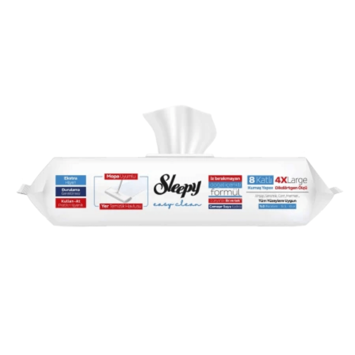 Lavete Umede Pardoseli SLEEPY EASY CLEAN Bleach Additive – 50 Buc - Servetele Umede | VrajaDulce