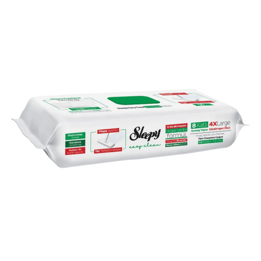 Lavete Umede Pardoseli SLEEPY EASY CLEAN White Soap – 50 Buc - Servetele Umede | VrajaDulce