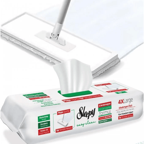 Lavete Umede Pardoseli SLEEPY EASY CLEAN White Soap – 50 Buc