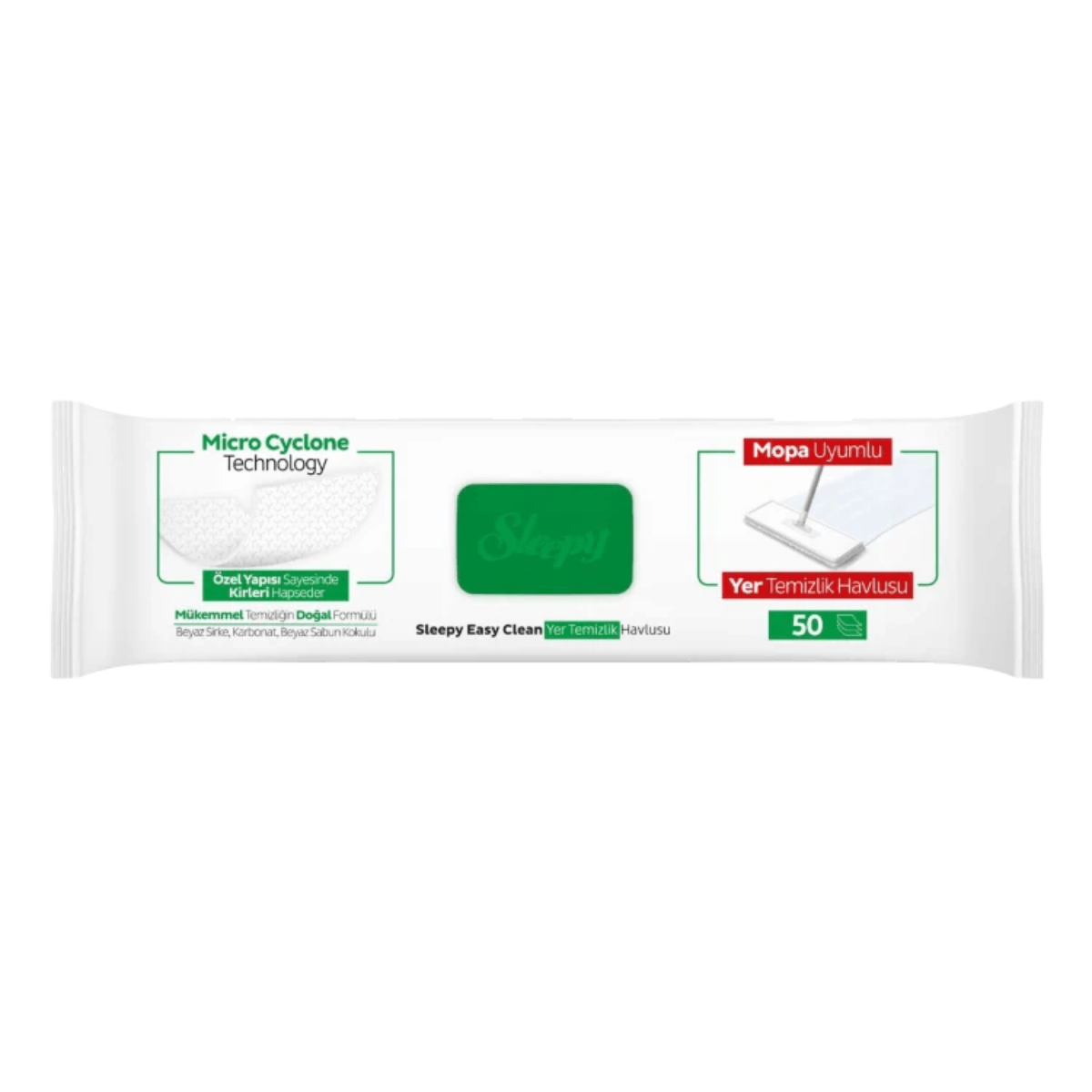 Lavete Umede Pardoseli SLEEPY EASY CLEAN White Soap – 50 Buc - Servetele Umede | VrajaDulce
