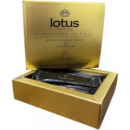 Lotus Premium – Mix Natural în Plicuri 12 x 15g - Miere Naturală | VrajaDulce