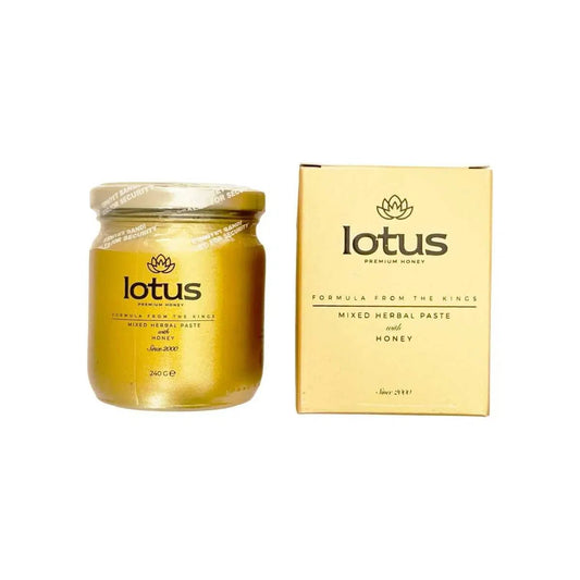 Magiun Lotus VIP – Mix Natural Premium cu Plante și Miere, 240g - Miere cu Plante | VrajaDulce