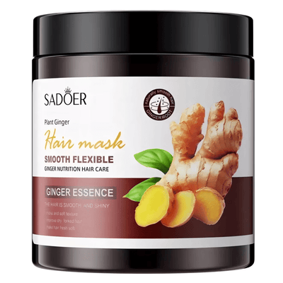 Mască de Păr cu Ghimbir SADOER 500g – Hidratare și Revitalizare - Masca | VrajaDulce