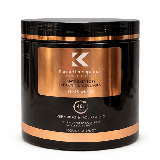 Masca de păr Keratin Queen Anti - Hair Loss cu Keratină și Colagen 800ml - Masca de par | VrajaDulce