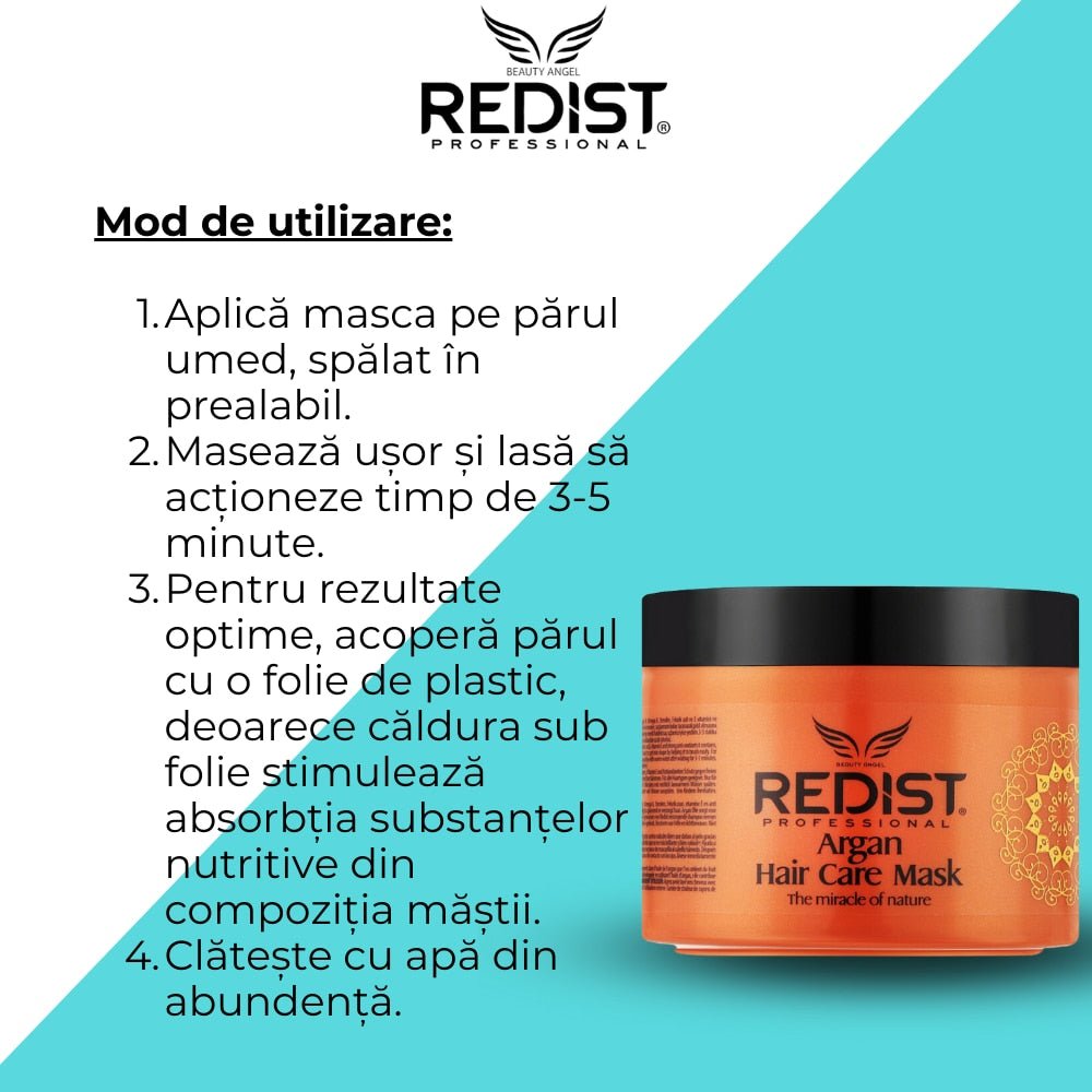 Masca Redist cu Ulei de Argan – Hidratare & Regenerare 500ml - Masca | VrajaDulce