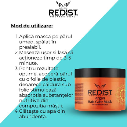 Masca Redist cu Ulei de Argan – Hidratare & Regenerare 500ml - Masca | VrajaDulce