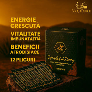 Miere Afro Wonderful Honey – 1 Cutie x 12 Plicuri