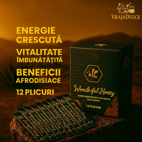 Miere Afro Wonderful Honey – 1 Cutie x 12 Plicuri