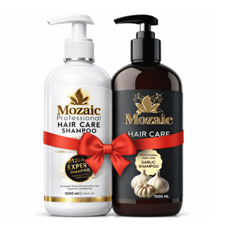 Mozaic Hair Reset Duo – Șampon 12 în 1 Expert + Șampon cu Usturoi 1000ml
