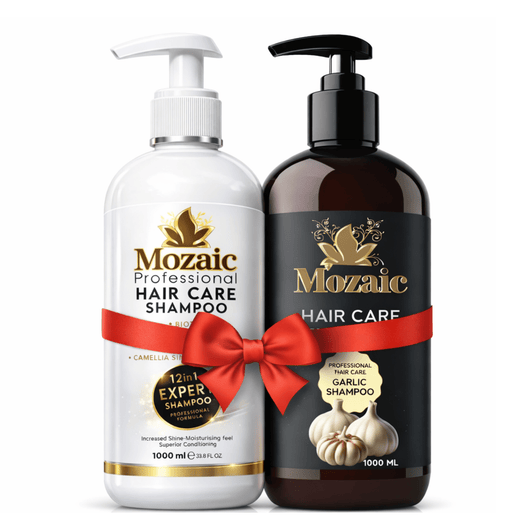 Mozaic Hair Reset Duo – Șampon 12 în 1 Expert + Șampon cu Usturoi 1000ml - Sampon | VrajaDulce