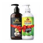 Mozaic Strong Repair Duo – Șampon cu Usturoi + Keratin Complex 1000ml - Pachet promo îngrijire păr | VrajaDulce