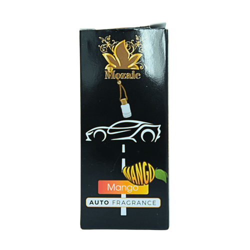 Odorizant Auto Mozaic Mango – Parfum Exotic pentru Oglindă (sticluță cu șnur)