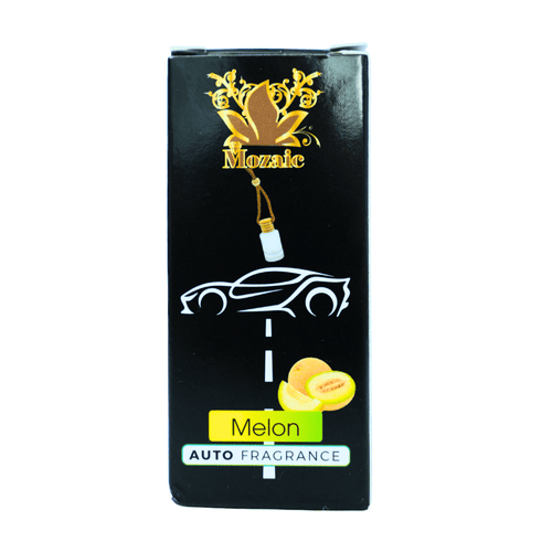 Odorizant Auto Mozaic Melon – Parfum Proaspăt de Pepene Galben (sticluță cu șnur)