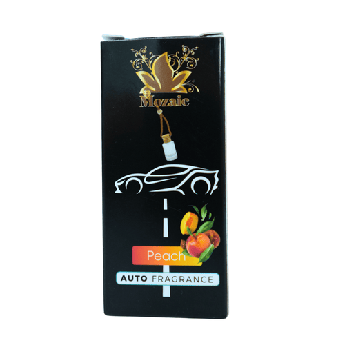 Odorizant Auto Mozaic Peach – Parfum Dulce de Piersică (sticluță cu șnur)