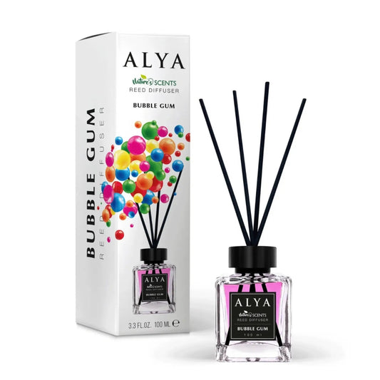 Odorizant de cameră cu bețișoare ALYA – Bubble Gum, 120 ml - Odorizant | VrajaDulce