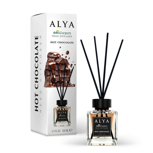 Odorizant de cameră cu bețișoare ALYA – Ciocolata Calda 120 ml - Odorizant | VrajaDulce