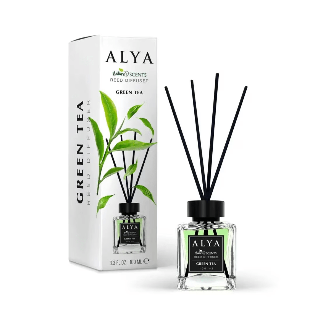 Odorizant de cameră cu bețișoare ALYA – Green Tea 120 ml - Odorizant | VrajaDulce