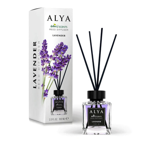 Odorizant de cameră cu bețișoare ALYA – Lavanda, 120 ml