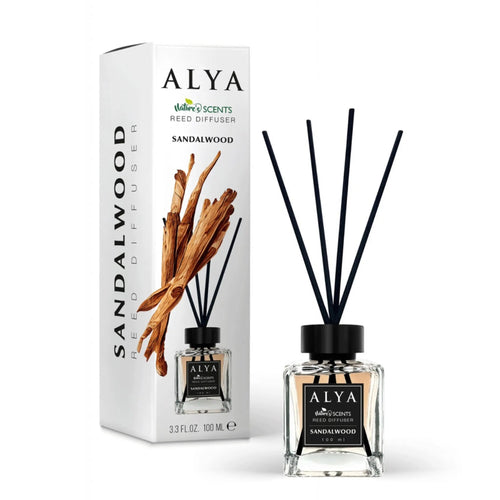 Odorizant de cameră cu bețișoare ALYA – Lemn de santal elegant 120 ml - Odorizant | VrajaDulce