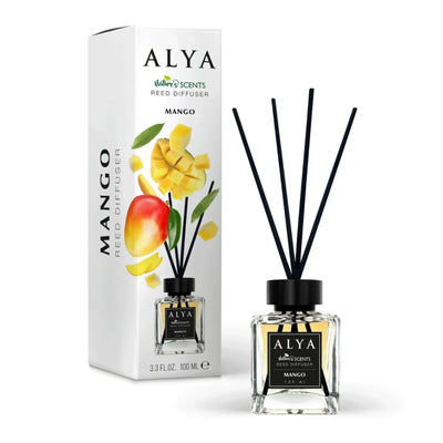 Odorizant de cameră cu bețișoare ALYA – Mango, 120 ml - Odorizant | VrajaDulce