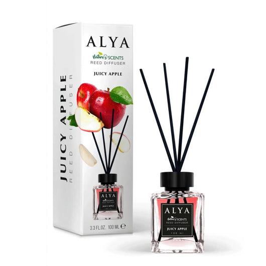 Odorizant de cameră cu bețișoare ALYA – Măr Proaspăt 120 ml - Odorizant | VrajaDulce