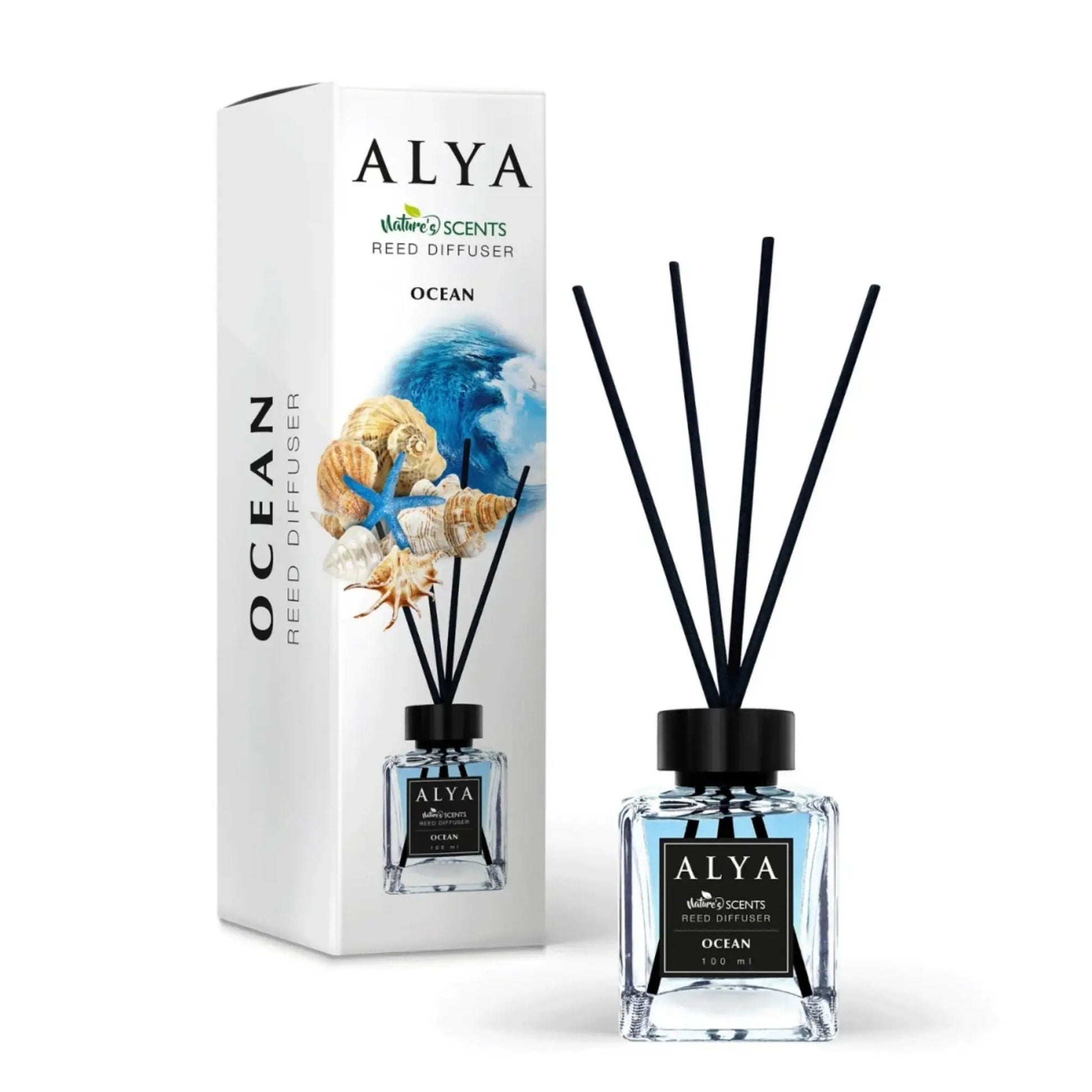 Odorizant de cameră cu bețișoare ALYA – Ocean, 120 ml - Odorizant | VrajaDulce