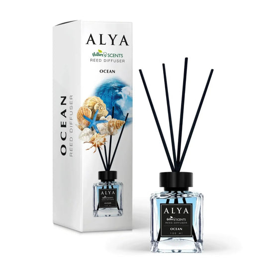 Odorizant de cameră cu bețișoare ALYA – Ocean, 120 ml - Odorizant | VrajaDulce
