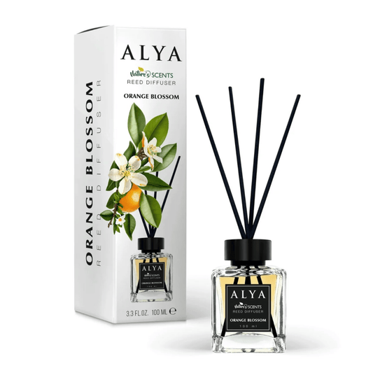 Odorizant de cameră cu bețișoare ALYA – Orange Blossom, 120 ml - Odorizant | VrajaDulce