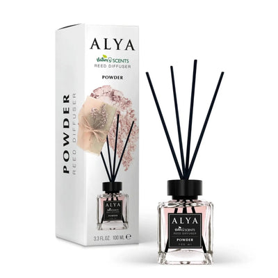 Odorizant de cameră cu bețișoare ALYA – Pudră, 120 ml - Odorizant | VrajaDulce