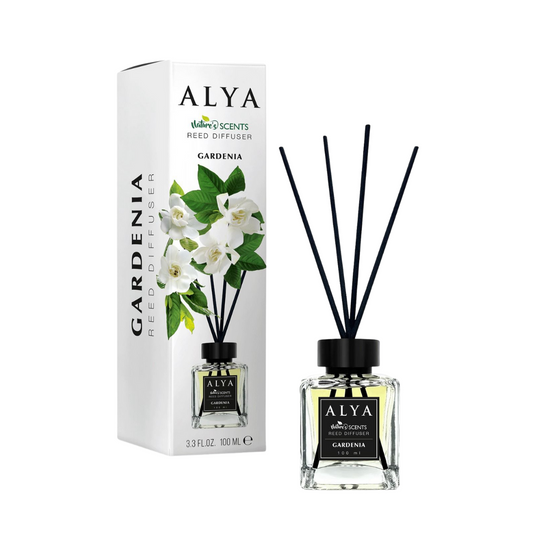 Odorizant de cameră cu bețișoare ALYA – Gardenia 120 ml