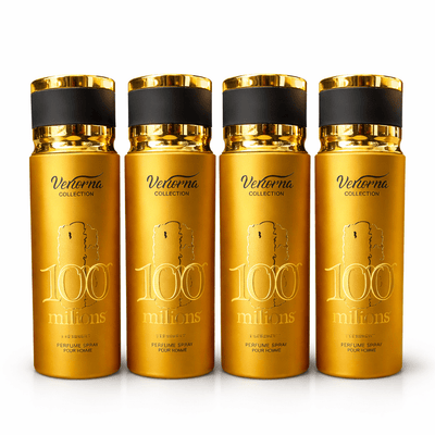 Pachet 4x Body Mist 100 Millions Verona Collection 200ml – Parfum Masculin Dulce & Luxury - | VrajaDulce