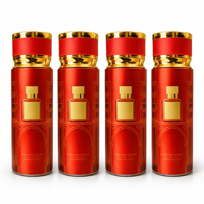 Pachet 4x Body Mist Baccaram Verona Collection 200ml – Parfum Damă Elegant & Intens - | VrajaDulce