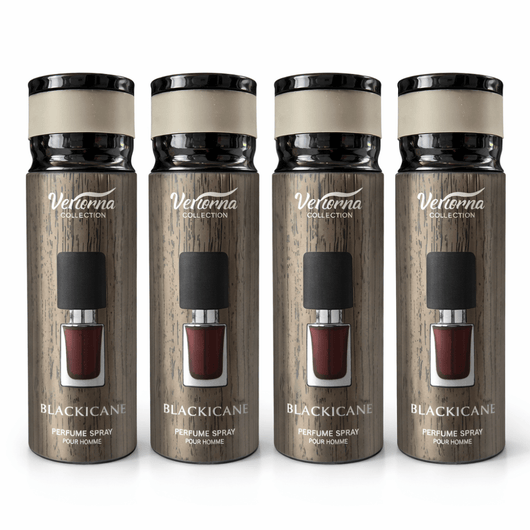 Pachet 4x Body Mist Black Jacamo Verona Collection 200ml – Parfum Bărbați Elegant & Misterios - | VrajaDulce