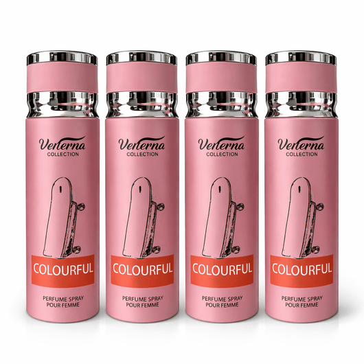 Pachet 4x Body Mist Colourful Angel Verona Collection 200ml – Parfum Dulce & Intens pentru Femei - | VrajaDulce