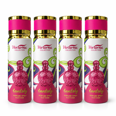 Pachet 4x Body Mist Fantasy Verona Collection 250ml – Parfum Dulce & Fructat pentru Femei - | VrajaDulce