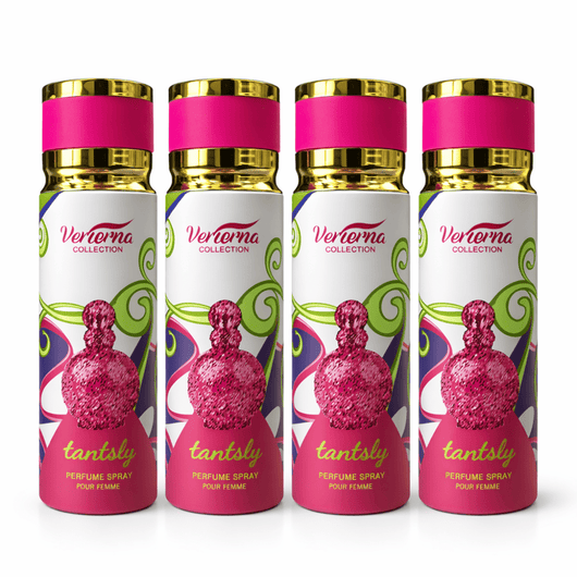 Pachet 4x Body Mist Fantasy Verona Collection 250ml – Parfum Dulce & Fructat pentru Femei - | VrajaDulce