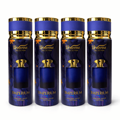 Pachet 4x Body Mist Imperium Verona Collection 200ml – Parfum Masculin Elegant & Luxury - | VrajaDulce