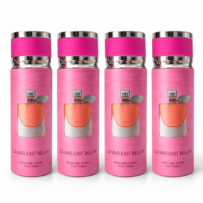 Pachet 4x Body Mist La Vaid East Bellah Verona Collection 200ml – Parfum Damă Dulce & Elegant - | VrajaDulce