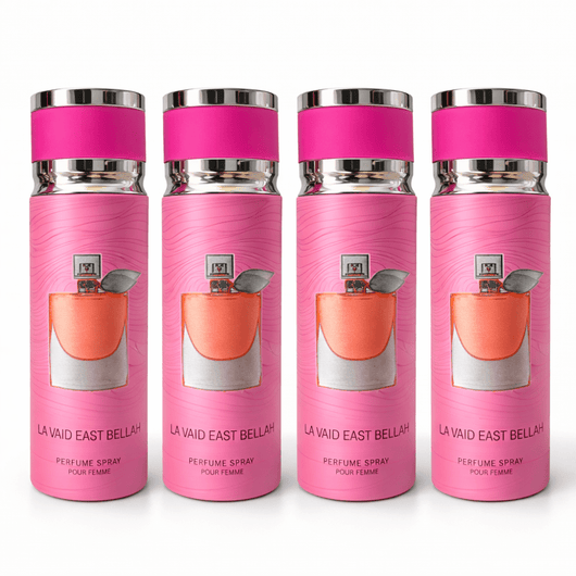 Pachet 4x Body Mist La Vaid East Bellah Verona Collection 200ml – Parfum Damă Dulce & Elegant - | VrajaDulce