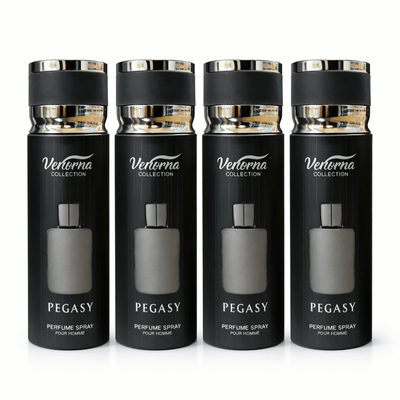 Pachet 4x Body Mist Pegasy Verona Collection 250ml – Parfum Masculin Elegant & Fresh - | VrajaDulce