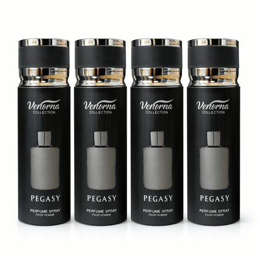 Pachet 4x Body Mist Pegasy Verona Collection 250ml – Parfum Masculin Elegant & Fresh - | VrajaDulce