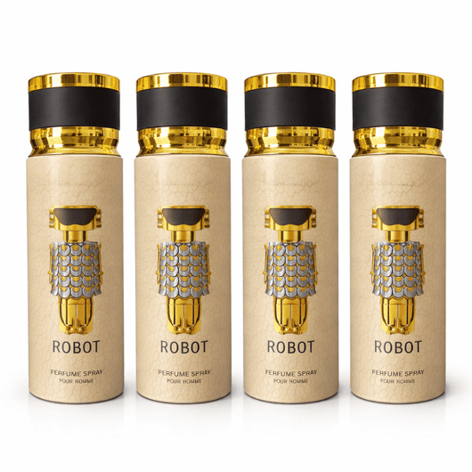 Pachet 4x Body Mist Robot Verona Collection 200ml – Parfum Bărbați Modern & Intens - | VrajaDulce