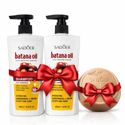 Pachet Curățare & Hidratare SADOER Batana – Săpun + Șampon + Balsam - | VrajaDulce