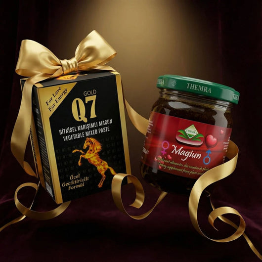 Pachet Energie & Vitalitate – Magiun Premium + Q7 Gold - Miere cu Plante | VrajaDulce