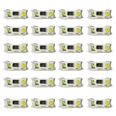 Pachet MAX Citrus Stock – 24x Șervețele Umede Mozaic cu Lămâie 100 buc - | VrajaDulce