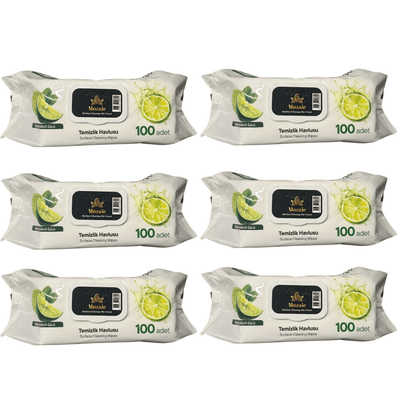 Pachet Mega Fresh Citrus – 6x Șervețele Umede Mozaic cu Lămâie 100 buc - | VrajaDulce