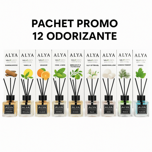 PACHET PROMO 10+2 Odorizante ALYA – Arome mixte 120 ml - Odorizant | VrajaDulce
