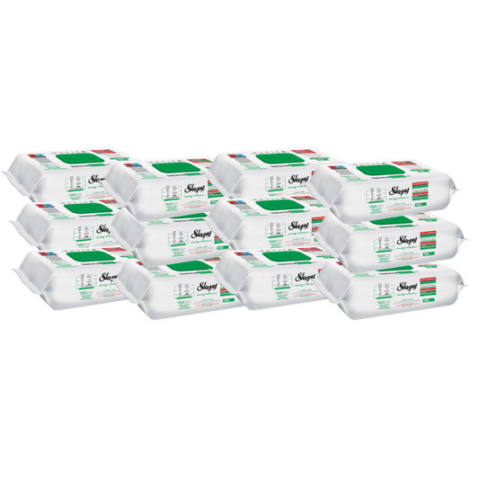 PACHET PROMO – 12× Șervețele Umede Multisuprafețe White Soap – Sleepy Easy Clean, 100 buc - Servetele Umede | VrajaDulce